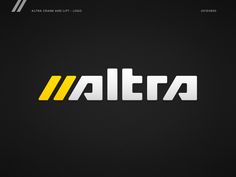 the logo for altera is shown in white and yellow on a black background with an orange stripe