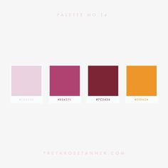 the color palette is shown in different shades