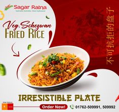 #SagarRatnaBaltana #SagarRatna #friedrice #foodie #food #foodphotography #foodstagram #chinesefood #instafood #rice #foodblogger #foodlover #yummy #lunch #delicious #dinner #noodles #foodgasm #foodiesofinstagram #foodies #tasty #manchurian #spicy Rice Ads, Singapore Fried Rice, Schezwan Fried Rice, Math Clock, Food Web Design, Veg Restaurant, Sauce For Rice, Food Banner, Food Menu Design