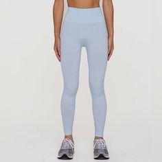 Set Active Sculptflex Leggings In Light Blue Imagine All Of The Best Qualities Of Your Favorite Workout Clothes Rolled Into One Perfect Pair Of Seamless Leggings, And You’ve Got Sculptflex. They’re Stretchy, Supportive, And Stylish All Without Compromising Comfort Or Compression. Due To The Different Types Of Fabrics, Please Allow For Slight Color Variations Between Sculptflex, Luxform, Sportbody, Basics, And Sweats. Seamless - High Waisted - Side Ribbing Detail - Set Logo On Back Of Left Ankle High Stretch High Rise Elastane Leggings, High Rise High Stretch Elastane Leggings, High Rise High Stretch Leggings, High-rise High-stretch Elastane Leggings, Functional High Rise High Stretch Bottoms, Blue Compressive Athleisure Tights, Compressive Blue Athleisure Tights, High Rise Compressive Leggings, High Stretch Blue Elastane Activewear