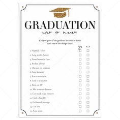 Has The Grad Ever Graduation Party Game Printable by LittleSizzle Nurse Grad Party Games, Graduation Game Ideas, Graduation Games Ideas, Grad Party Games, Nurse Grad Parties, Boys Graduation Party, Grad Party Ideas, Grad Party Theme, Watercolor Graduation