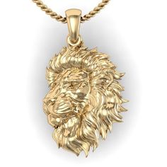 14K Solid Gold 3D Lion Pendant, Gold Lion Pendant, Unisex Lion Pendant, Gift for Her Metal: 14K Solid Yellow Gold (Stamped as 14K) Comes in 14K White, Yellow & Rose Gold Pendant Size: 31mm x 23mm (Approx.) Pendant Weight: 7.86 Grams (Approx.) Bail Opening: 4.0mm - Perfect to use it with thick Chains. If your chain is thicker please contact us. We will be able to make the bail opening bigger accordingly. If you need any changes on this pendant please let us know.  Important Note: The Lion Pendant does not come with Chain. If you need one please contact us.  Important Note for International Buyers: Please note that we are not responsible for any Import / Custom Charges when the package arrives to your Country Customs. Lion Pendant Gold, Lion Head Necklace, Gold Lion Pendant Jewelry, Lion Necklace, Gold Lion, Lion Pendant, Rose Gold Pendant, Gold Pendant, Lion