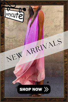 Women's A-line Dress Midi Dress Sleeveless Tie Dye Summer Hot Casual Purple Fuchsia Light Green Light Blue S M L Xl Xxl 3xl Casual Pink A-line Maxi Dress, Pink Flowy Sleeveless V-neck Dress, Summer Sleeveless Purple Sundress, Pink V-neck Sleeveless Dress For Beach Season, Purple A-line Beach Dress, Casual Pink Sleeveless Dress For Beach Season, Casual Pink Sleeveless Beach Dress, Pink Sleeveless Dress For Beach Season, Pink Sleeveless Maxi Sundress