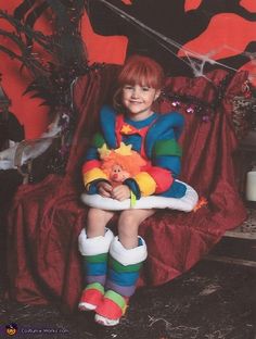 Rainbow Brite Costume, Costume For Girls, Homemade Costume, Costume Works, American Doll Clothes, Halloween Costume Contest, All This Time, Rainbow High