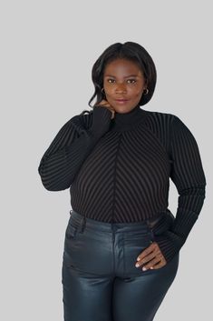 SOFT RIBBED BODYSUIT plus-size - AMOUR781 Trendy Stretch Bodysuit For Workwear, Spring Turtleneck Bodysuit For Workwear, Spring Workwear Turtleneck Bodysuit, Stretch Bodysuit For Workwear In Fall, Black Ribbed Trendy Bodysuit, Turtleneck Bodysuit For Workwear In Fall, Ribbed Bodysuit For Workwear, Fall Turtleneck Bodysuit For Workwear, Fall Workwear Turtleneck Bodysuit