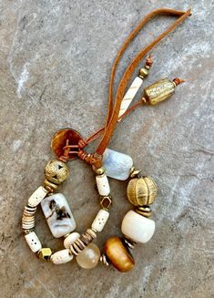 Bohemian Bracelet African Tribal Beads and Vintage Resin Bohemian Chic Jewelry, Glass Inspiration, Jewelry Aesthetic, Broken Glass, Unusual Jewelry, Bohemian Bracelets, Craft Corner, Handcrafted Artisan Jewelry, The Bohemian