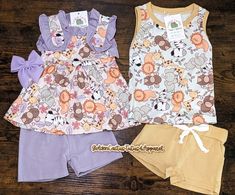 These are a Golden Cactus boutique exclusive!  Tops are a super soft milk silk material. Shorts are cotton. Boy's set: True to size. Girl's set: Runs a little big. NOTE: These are boutique and NOT handmade. Ships in 1-2 business days from Arizona Spring Cartoon Print Loungewear Sets, Matching Sets For Spring Pajama Party, Cute Printed Sets For Sleepover, Cute Cotton Sets With Cartoon Print, Cute Cotton Cartoon Print Sets, Cute Matching Loungewear Set, Family Matching Multicolor Cotton Sets, Multicolor Cotton Family Matching Sets, Cute Printed Cotton Set