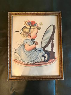 Titled VANITY perfect for child's room.  Was purchased around 1950 Child's Room, Printed Items, Beauty Book, Kids Room, Art Collection, Vanity, Display Homes, Pet Supplies, Digital Prints