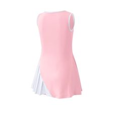 a women's tennis dress in pink and white