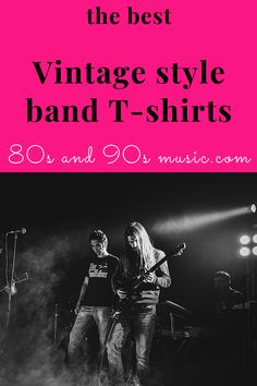 the best vintage style band t - shirts for men and women in their 20s's