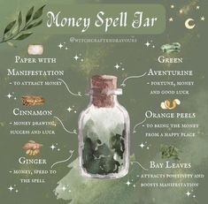 Powerful Money Spells, Witchcraft Spells For Beginners, Money Spells That Work, Spells For Beginners, Magic Spell Book