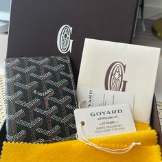 Goyard Marc Wallet Card Case Nwt Purchased At Goyard San Francisco. Authenticity Card, Box, Tags & Dust Cloth. Black & Tan Original Color Designer Brown Card Holder, Designer Brown Card Holder For Formal Use, Designer Brown Bifold Wallet, Designer Brown Card Holder For Formal Occasions, Brown Wallet As A Gift, Designer Brown Bifold Card Holder, Designer Brown Card Holder As Gift, Designer Brown Card Holder For Gift, Designer Brown Wallet As Gift