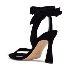 Step up your shoe game with the Nine West Kelsie dress sandal. This eye-catching style features a trendy sculpted high heel and soft textured fabric wraps around the ankle. Trendy yet chic the Kelsie sandal will elevate any outfit. Ankle Wrap Heels, Nude Shoes, Bridesmaid Shoes, Wrap Heels, Open Toed Heels, Shoe Inspo, Ankle Wrap, Open Toe Shoes, Grad Party