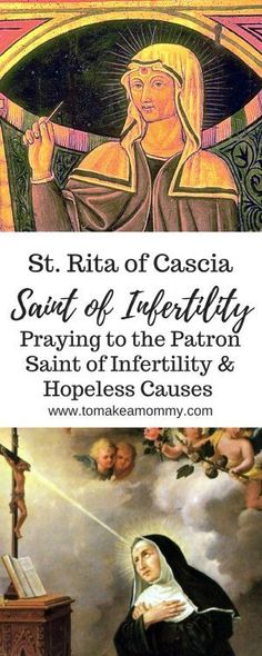 the cover of st rita of cascia, saint of inferity praying to the patron saints of inferitity and hopeless cause