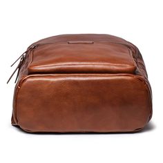 Brown Luxury Backpack, Luxury Leather Backpack With Smooth Grain, Luxury Leather Standard Backpack, Classic Leather Backpack With Smooth Grain For On-the-go, Luxury Soft Leather Standard Backpack, Luxury Brown Backpack For Daily Use, Luxury Backpack With Leather Lining For On-the-go, Business Backpack In Soft Leather, Elegant Soft Leather Backpack For On-the-go