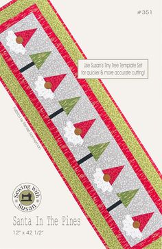 the santa in the pines table runner pattern