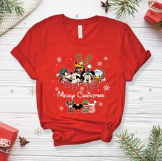 Disneyland Christmas, Disney Christmas Shirts, Minnie Mouse Christmas, Technology Gifts, Mickey Shirt, Mouse Christmas, Mickey And Minnie Mouse, Christmas Characters, Family Christmas Shirts