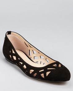 Calvin Klein Flats - Emilia Cutout - Flats - Shoes - Shoes - Bloomingdale's Bridesmaids Shoes, Black Ballet, Girly Shoes, Work Inspiration, Fabulous Shoes, Pretty Shoes, Dream Shoes