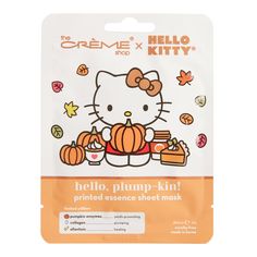 The Crème Shop, Shop Hello Kitty, Hello Kitty Shop, Creme Shop, Dry Face, Skin Care Mask, Pumpkin Print, Youthful Skin, Sheet Mask