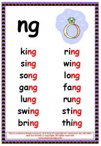 a printable poster with the words ng and ring