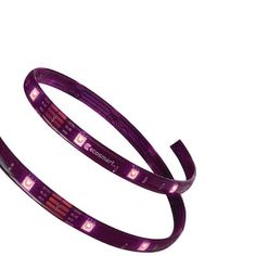 the purple led strip is lit up and ready to be used