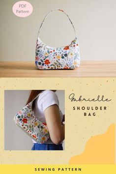 the shoulder bag sewing pattern is easy to sew