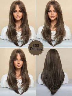 Olivia Hair, Awesome Hairstyles, Haircuts For Long Hair With Layers, Medium Haircuts, Brown Hair Looks, Hair Inspiration Long, Layered Haircuts For Medium Hair, Bangs With Medium Hair