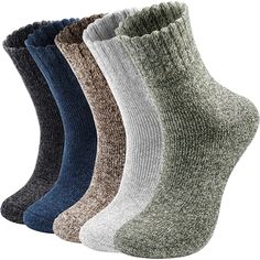 Specifications: ELASTIC SIZE FITS MOST - Our women's winter socks come in one size that will fit most women's or men's US standard shoe sizes 6 - 10. These women's thick socks have a good length and the elasticity is perfect for your feet. WOOL SOCKS MATERIAL - Our wool socks are made of high quality material, 35% wool + 16% spandex + 49% polyester. These crew socks are soft, comfortable, breathable and durable. Meanwhile, these boot socks are both hand washable and machine washable. CHIC VINTAG Comfortable Knitted Winter Socks, Warm Comfortable Socks For Cold Weather, Comfortable Warm Socks For Cold Weather, Casual Comfortable Warm Socks, Casual Warm Comfortable Socks, Warm Gray Casual Socks, Warm Casual Gray Socks, Casual Warm Gray Socks, Comfortable Winter Socks For Outdoor