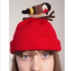 I Have Different Birds And Colours Of The Hats Red Hat As A Gift, One Size Fits All, Red Winter Hat As A Gift, Red Winter Hats For Gifts, Red Hat As A Gift, Casual Red Brimmed Mini Hats, Playful Adjustable Red Hat, Red Novelty Winter Hats, Red Novelty Hat One Size, Red Novelty Hat One Size Fits Most