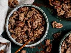 Cayenne Candied Pecans Recipe  - Food.com Best Christmas Appetizers, Candied Pecans Recipe, Nut Recipes, Pecan Recipes, Candied Pecans, Christmas Appetizers, Party Food Appetizers, Baking Tips, Pecans