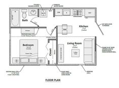 the floor plan for a small house