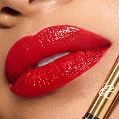 A high-intensity shine lipstick for ultra precise application, supreme comfort and explicit color in one swipe. Girls Lipstick, Shine Lipstick, Adrenaline Rush, Glam And Glitter, Fancy Makeup, Warm Undertone, Estée Lauder, Glitz And Glam, Estee Lauder