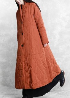 New orange casual outfit plus size Coats stand collar thick winter coats

 Materials used: cotton blended

Measurement:One size fits all for this item. Please make sure your size doesn't exceed this size: XXL/BUST-112cm   
   
Shoulder 43cm / 16.77"
Sleeve length 60cm / 23.4"
Armhole 40cm / 15.6"
Cuff 30cm / 11.7"
bust 112cm / 43.68"
length 121cm / 47.19"
hem 206cm / 80.34"



We ship worldwide.

Tracking numbers provided for all orders. Winter Outerwear With Stand Collar In Solid Color, Orange Cotton Winter Outerwear, Winter Orange Cotton Outerwear, Orange Casual Outfit, Casual Outfit Plus Size, Casual Outfits Plus Size, Outfit Plus Size, Black Winter Coat, Coat Stands