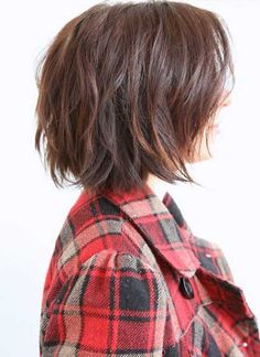 20 Great Brown Bob Hair | Bob Hairstyles 2015 - Short Hairstyles for Women 2018 Hair, Easy Everyday Hairstyles, Haircuts For Wavy Hair, Short Layered Haircuts, Short Hairstyle, Everyday Hairstyles, Homecoming Makeup