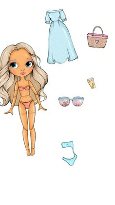 an image of a doll with clothes and sunglasses