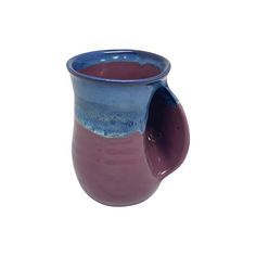 Clay in Motion Clay in Motion Handwarmer Mug - Right Handed - Purple Passion Lifeandclay Textured Coffe Mug, Hand Clay, Purple Coffee Mugs, Purple Coffee, Mug Warmer, Cold Night, Chocolate Drinks, Hand Decorated, Ceramic Mugs