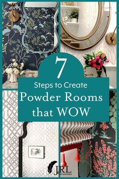 the 7 steps to create powder rooms that wow