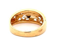 Ring Specifications:Designer: Ming'sMetal: 14k Yellow GoldTotal Weight: 2.9 GramsRing Size: 4.5 (resizable)Stamped: "Mings" "14K"Ring Width: 7.7 mmCondition: Preowned100% Authentic. Please ask all questions before bidding or making a best offer. International Bidders please contact us before bidding for shipping availability and charges. Nature Symbols, 7 And 7, Chrysanthemum, Band Ring, Band Rings, The Beauty, Ring Size, Size 4, Yellow Gold