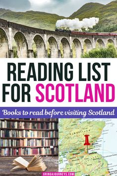 a book with the title reading list for scotland on it and an image of a map