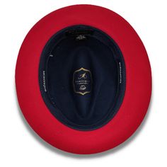 Montique Navy Color 2 1/4 Inch Wide Red Brim Wool Felt Hat H-82 Grosgrain Ribbon Brim Size 2" 1/4 Felt Hat No Lining Velcro Size Adjuster Size XL is an additional $5 Red Fedora With Curved Brim For Formal Occasions, Red Short Brim Fedora For Formal Occasions, Red Brimmed Fedora For Formal Occasions, Classic Red Felt Hat For Formal Occasions, Classic Red Formal Felt Hat, Red Adjustable Felt Hat For Formal Occasions, Adjustable Red Felt Hat For Formal Occasions, Classic Red Fedora Felt Hat, Classic Red Brimmed Felt Hat