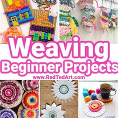 the cover of weaving beginner projects