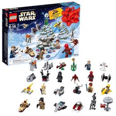 the lego star wars christmas tree is in its box