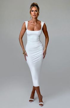 Malina is crafted in our premium stretch jersey with a bodycon silhouette that moulds for an hourglass shape. With a flattering neckline and wide straps, this midi design is complete with a low back, back tie detail, and pleated detail to the waist. Pair with simple metallic accessories and a sleek hair up.


Colour: Ivory.

Premium stretch jersey.

Fully lined.

Pleated detail on waist.

Low back with tie.

Wide straps.

Flattering neckline.

Midi length.

Model is an XS and is wearing an XS. Homecoming Dresses Corset, Metallic Accessories, Midi Dress Wedding Guest, Sleek Hair, Maxi Dress Sale, Popular Dresses, Hourglass Shape, Sparkle Dress, Sleek Hairstyles