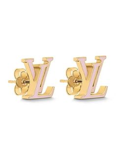 Gender: Women Brand: LOUIS VUITTON Product Name: LV Iconic Enamel Earrings Gold Bags Alora Code: 59766533 Color: gold Origin: France Designer Style ID M01136 Gold Bag, Enamel Earrings, Timeless Handbag, Luxe Fashion, Bags Designer Fashion, Exclusive Bag, Designer Earrings, Buying Gifts, New Bag