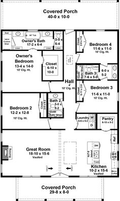 the floor plan for a two story house