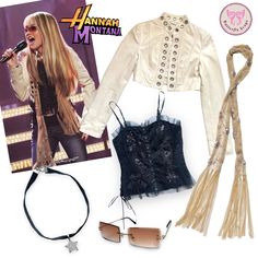 Clothes outfits y2k 2000s Miley Cyrus outfit board Hannah Montana Outfits Season 1, Hannah Montana Dress Up, Miley Stewart Costume, Hannah Montana Style, Hannah Montana Outfits Costumes, Hannah Montana Season 2, Hannah Montana Outfits, Hannah Montana Costume, Pop Star Costumes