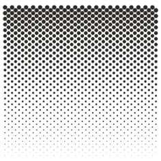 a black and white halftone pattern with dots on the bottom, as well as an area for text