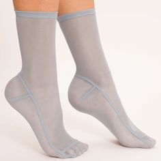 Blue Socks For Spring, Casual Blue Socks For Spring, Stretch Blue Socks For Spring, Blue Stretch Socks For Spring, Fitted Solid Socks For Summer, Fitted Summer Socks, Trendy Stretch Blue Socks, Lightweight Casual Socks For Spring, Comfortable Blue Socks For Summer