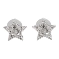 Elevate your look with these 14K white gold open star celestial stud earrings, a perfect blend of elegance and whimsy. The delicate star design captures the ethereal beauty of the night sky, offering a modern yet timeless accessory. Ideal for everyday wear or special occasions, these earrings add a touch of cosmic charm to any outfit. Handcrafted for lasting beauty.April birthstone diamond brings love, fame, success and prosperity. Designed with round cut diamonds studded between gold heart in prong setting. This beautiful handcrafted diamond huggie earrings are great birthday gift or anniversary gift or bachelorette gift for anyone on your list.   PRODUCT DETAILS :-  Material - 14K Solid White Gold Gemstone - Diamond  Diamond Weight - 0.14 ct Diamond Shape - Round Diamond Size - 1 mm Gros Star Celestial, Celestial Design, Diamond Huggie Earrings, Bachelorette Gift, April Birthstone, Bachelorette Gifts, Star Design, Diamond Stud Earrings, Great Birthday Gifts