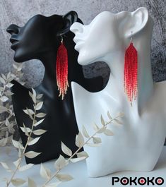 Fringe Beaded Earrings, Beadwork Earrings, Boho Earring, Earrings Luxury, Luxury Earrings, Earrings Long, Seed Bead Earrings, Fringe Earrings, Bead Earrings